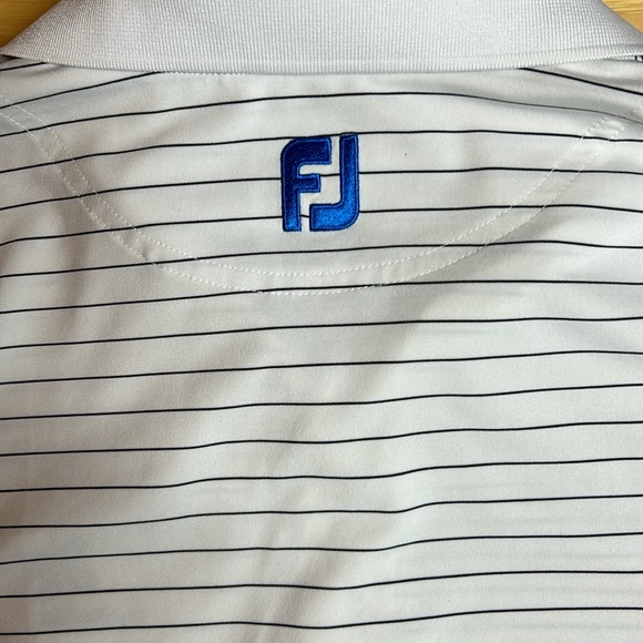 FootJoy (FJ) Kapalua Blue White Golf Polo | Size XL - Picture 6 of 7